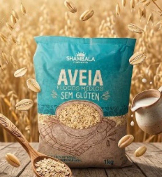 Aveia Média sem Glúten - 1kg