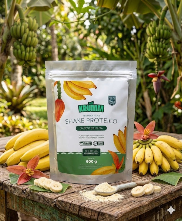 Shake proteico banana pacote - Krumm