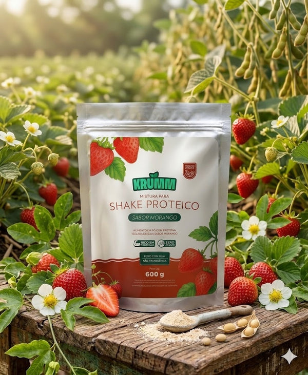 Shake proteico morango pacote - Krumm