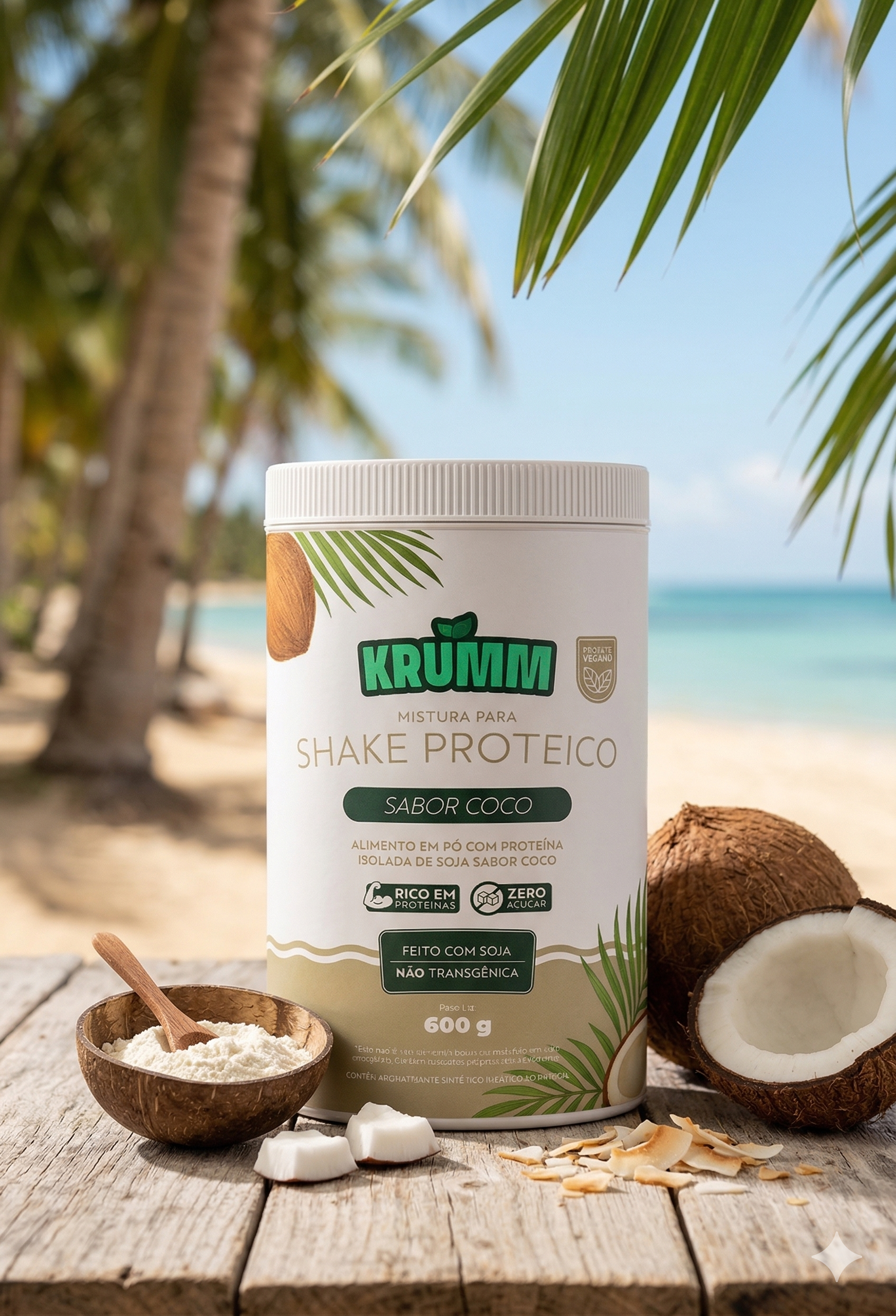 Shake proteico coco - Krumm